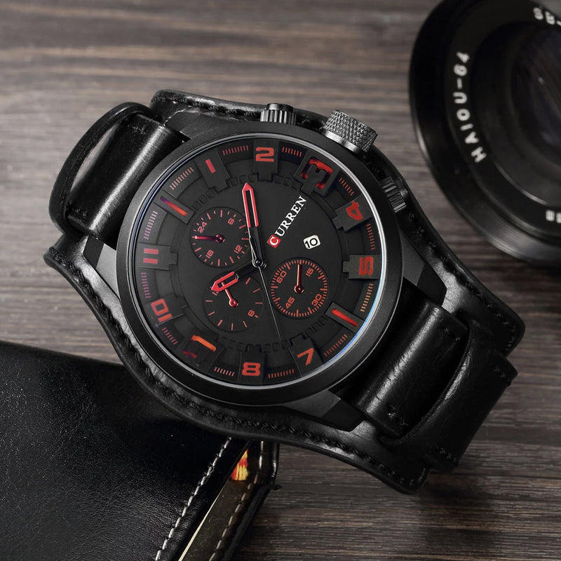 Reloj Curren 8225 Cuero Vintage